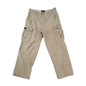 Abercrombie And Fitch Cargo Pants Vintage Military Style Trouser Beige Men's 30